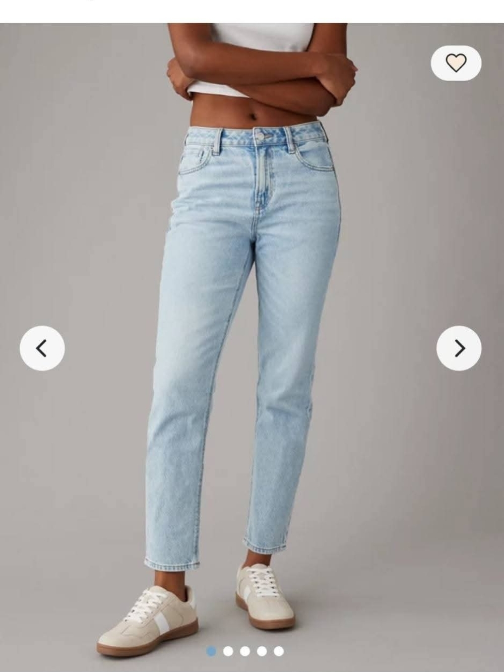 American Eagle Strigid High-Rise Mom Jeans - Women